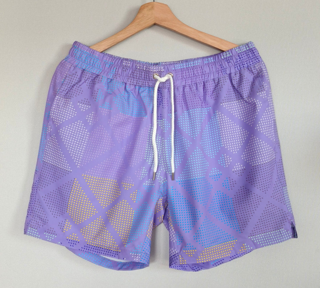 Purple Color Beach Shorts varkomz shop