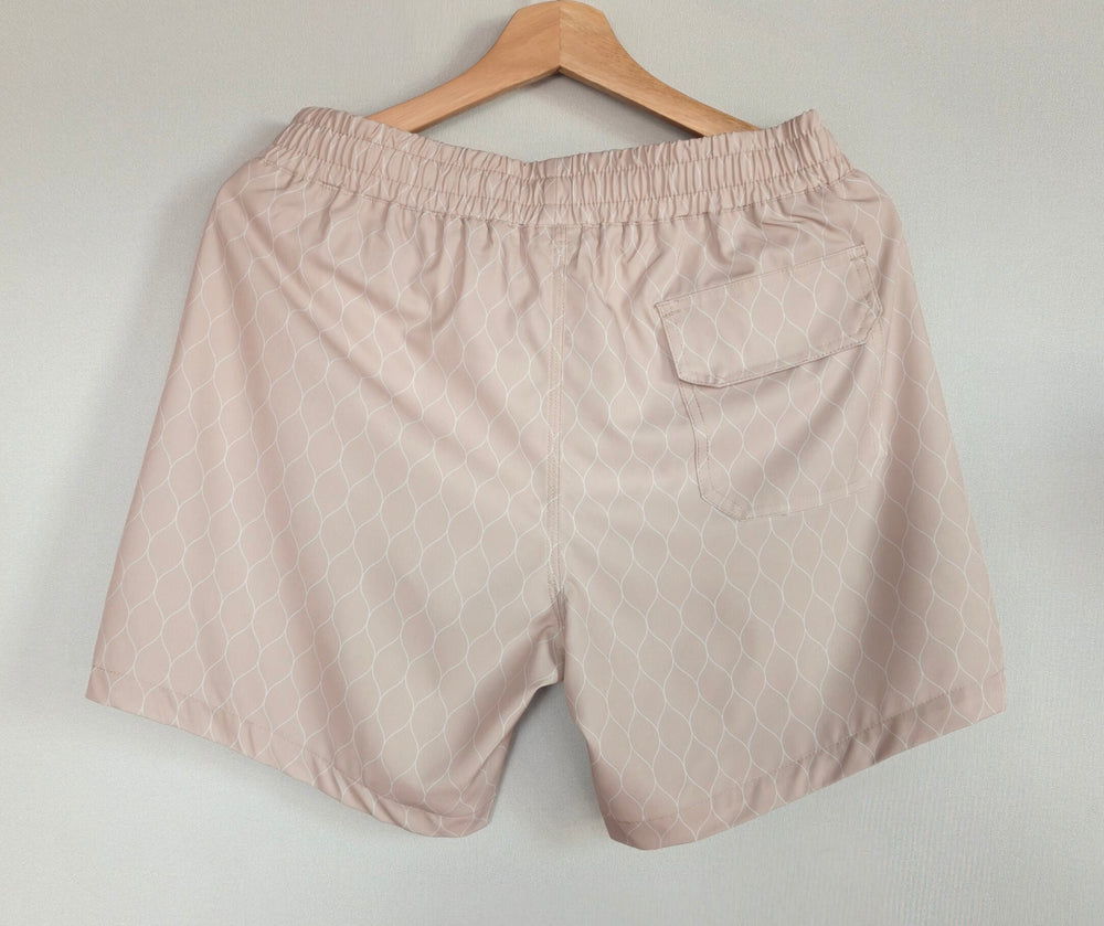 Beige Color Beach Shorts varkomz shop