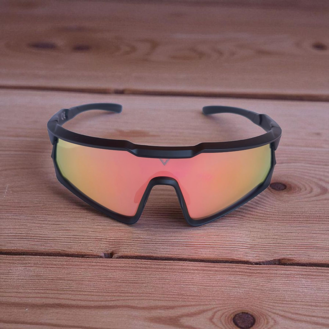 Varkomz Black Frame Orange Pink Lens Polarized  Sunglasses Varkomz Shop