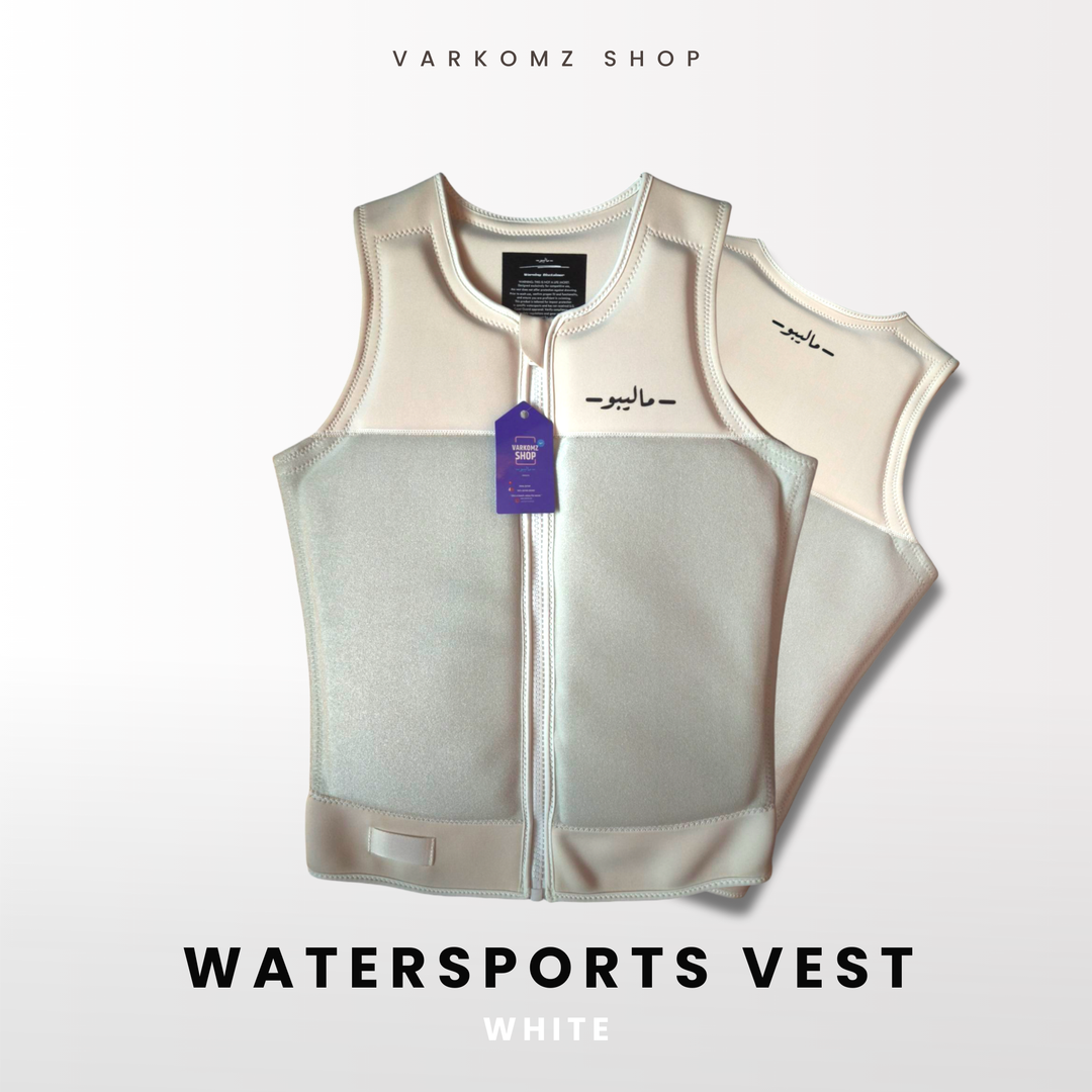 Malibu Watersports Vest White Velcro varkomz shop