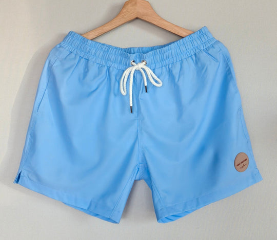 Blue Color Beach Shorts varkomz