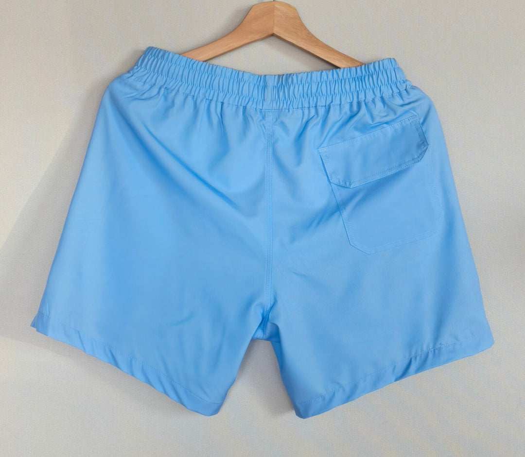 Blue Color Beach Shorts varkomz