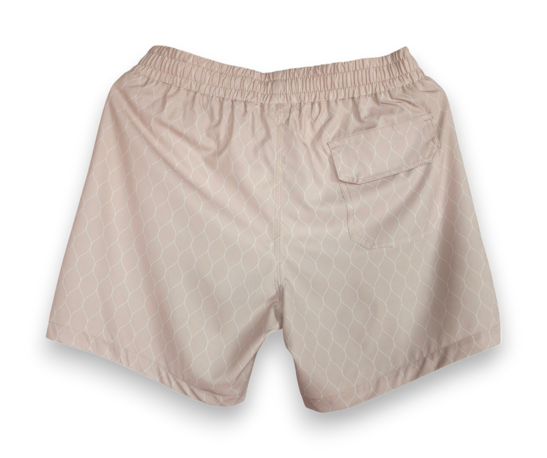 Beige Color Beach Shorts varkomz shop