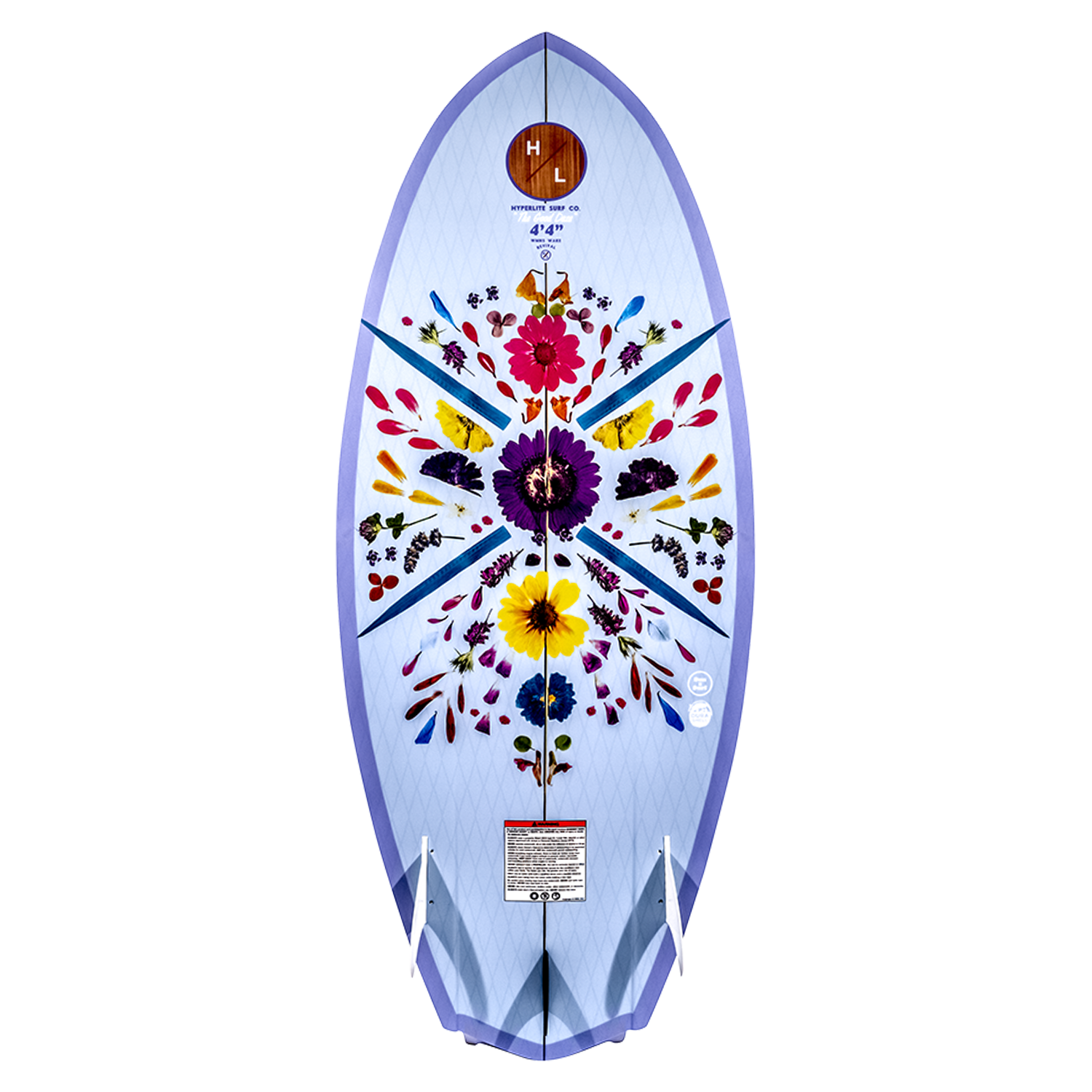 Close-up of 3.9 Good Daze Wakesurf Board Design