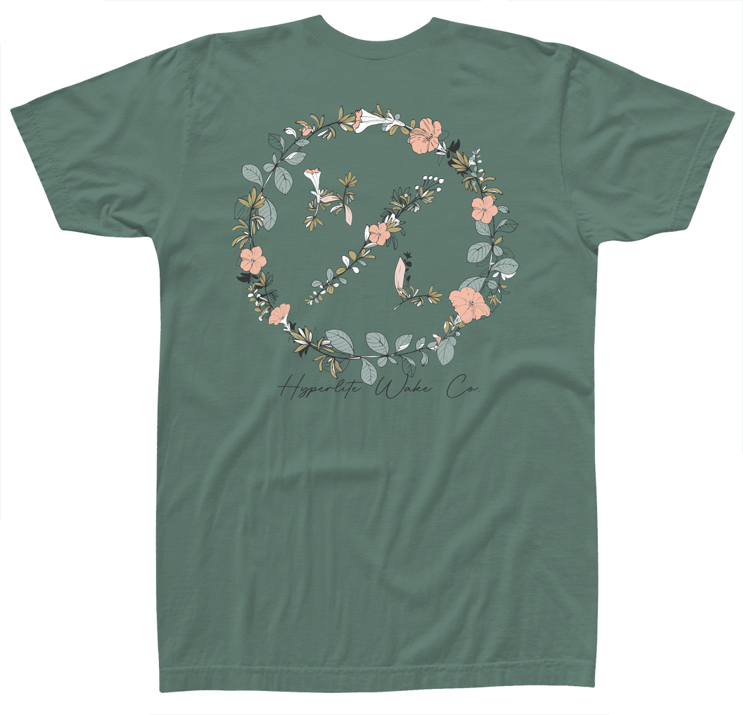 Garden Pocket Wmn Tee L - Moss 2025 Hyperlite