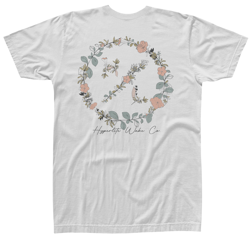 Garden Pocket Wmn Tee L - White 2025 Hyperlite