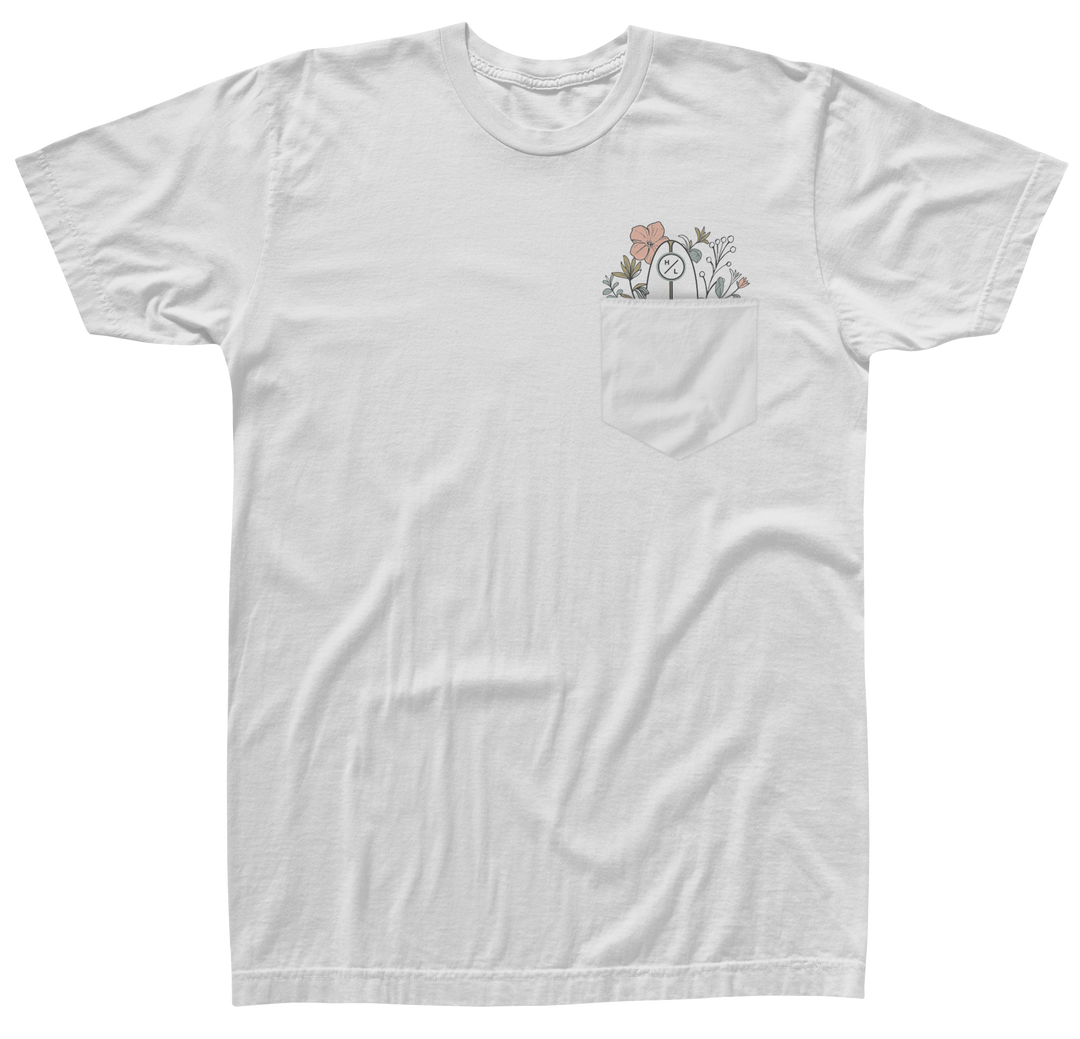 Garden Pocket Wmn Tee XL - White 2025 Hyperlite