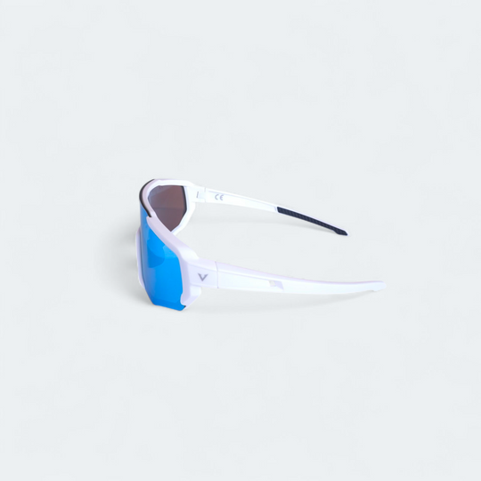 Varkomz white frame Ice Blue Lens Polarized  Sunglasses Varkomz Shop