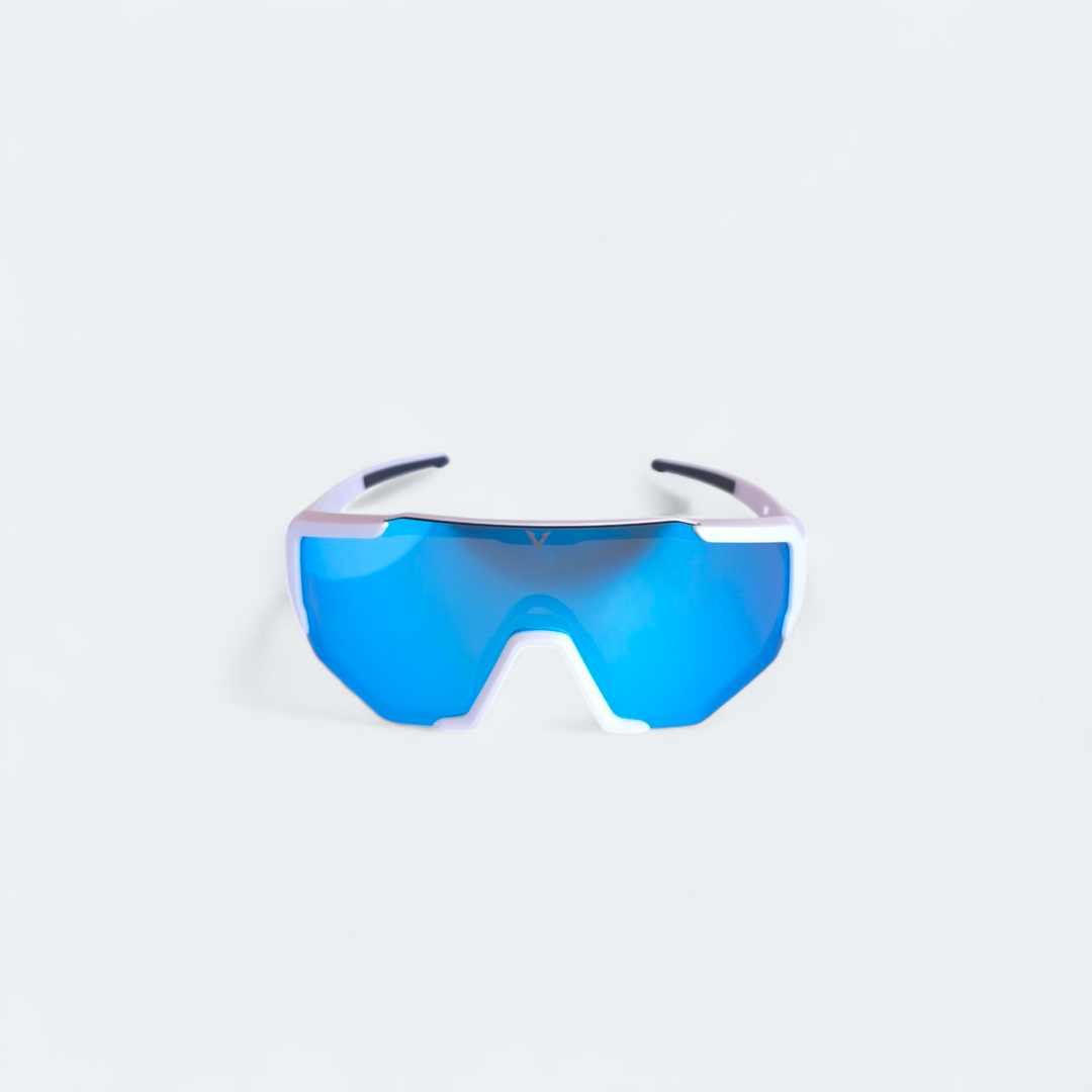 Varkomz white frame Ice Blue Lens Polarized  Sunglasses Varkomz Shop