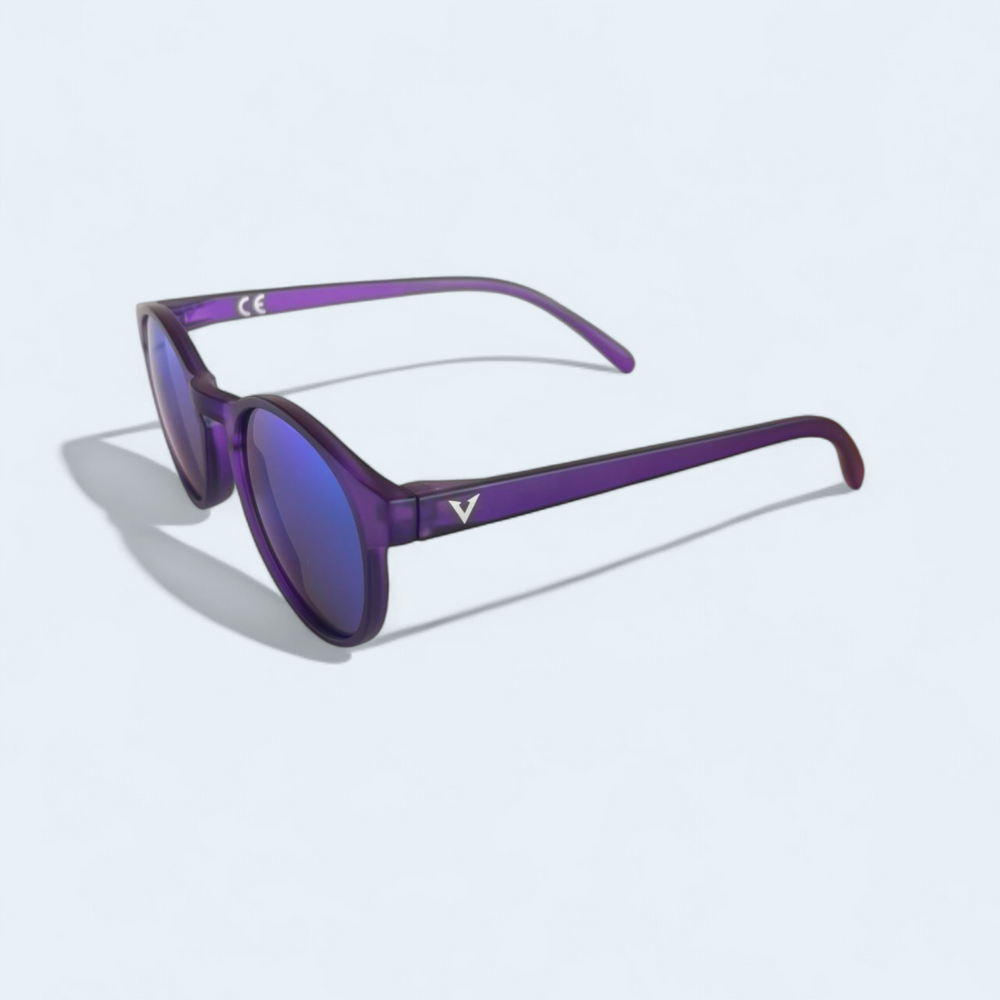 Varkomz Purple Round Shape Sunglasses 