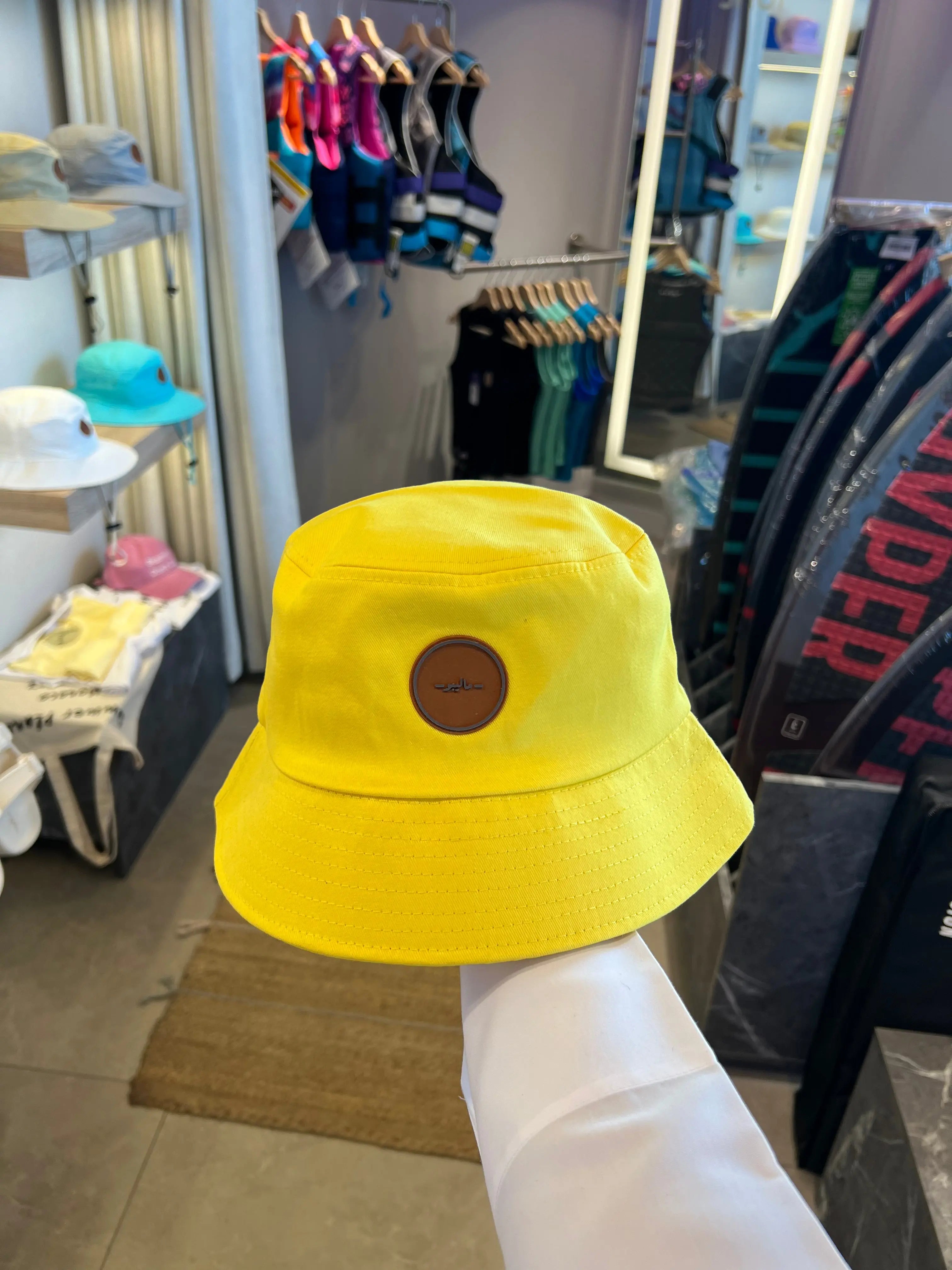 MALIBU BUCKET HAT *NO STRAP* (YELLOW) varkomz