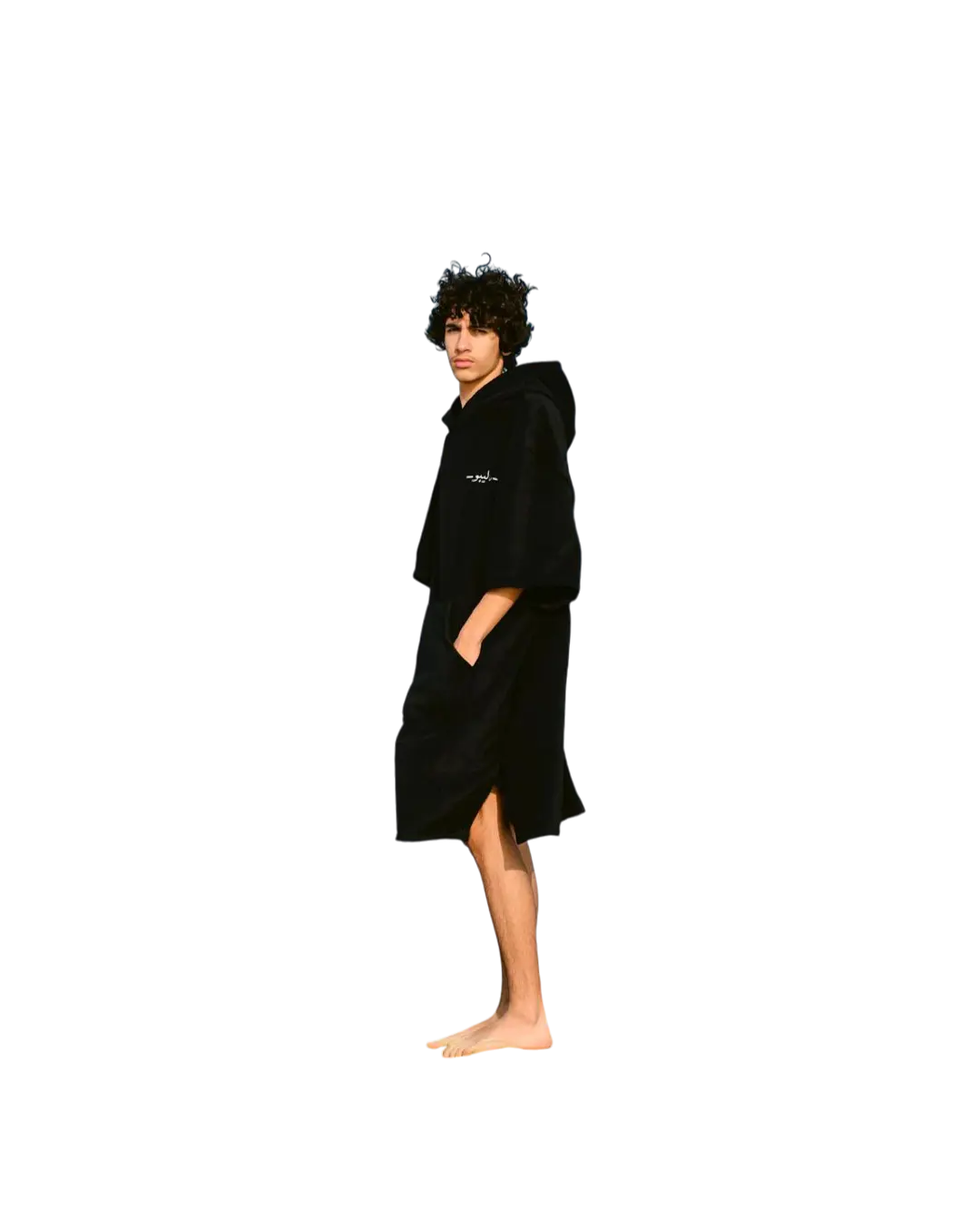 MALIBU SURF TOWEL BLACK (ADULT) varkomz