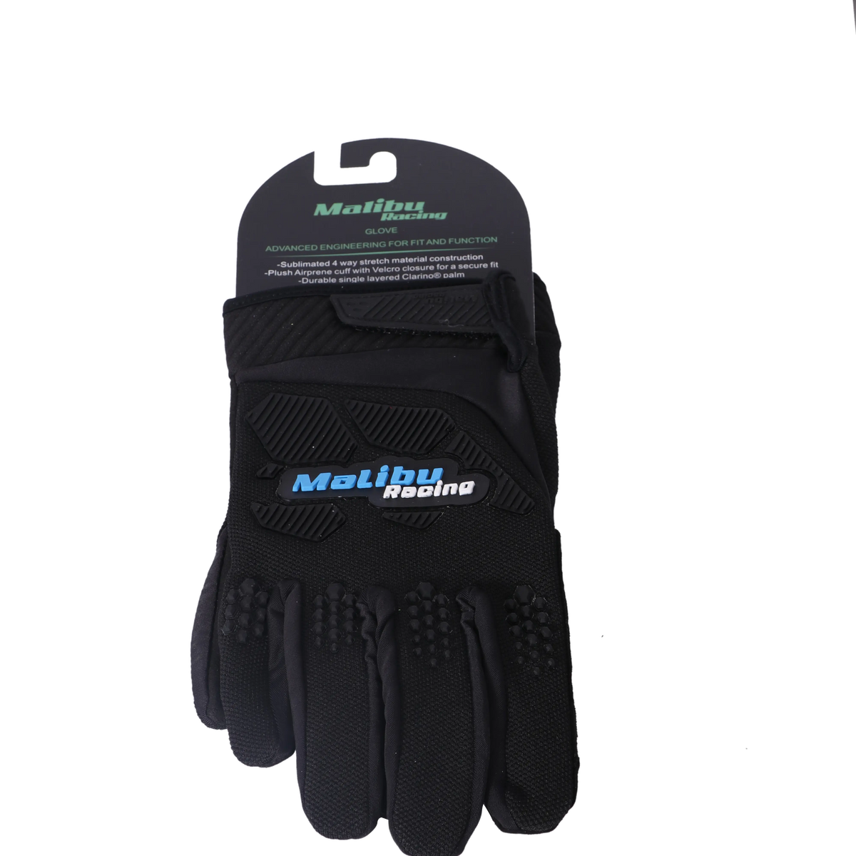 Malibu racing gloves - Black - varkomz