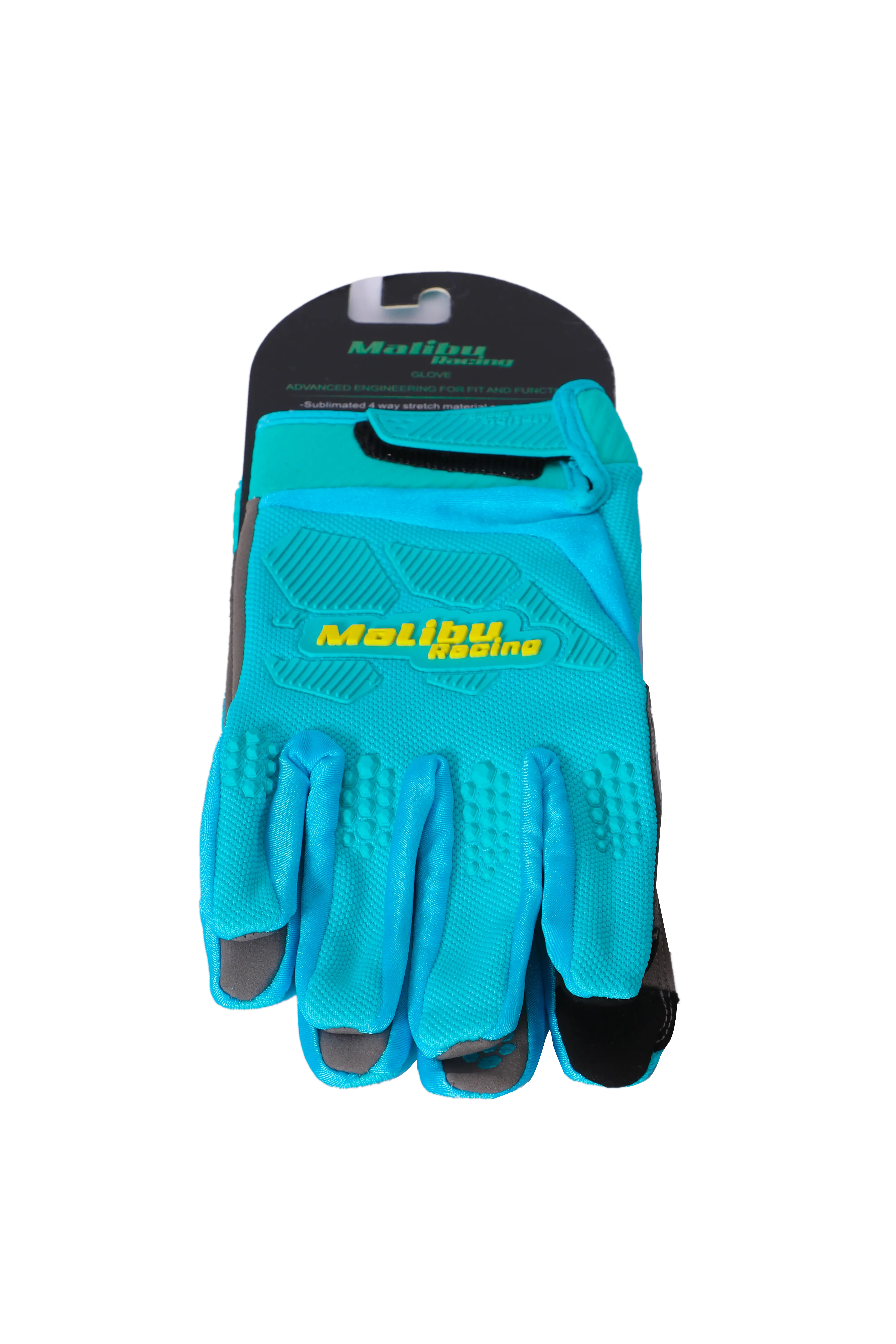 Malibu racing gloves - Turqoise 2024 Varkomz