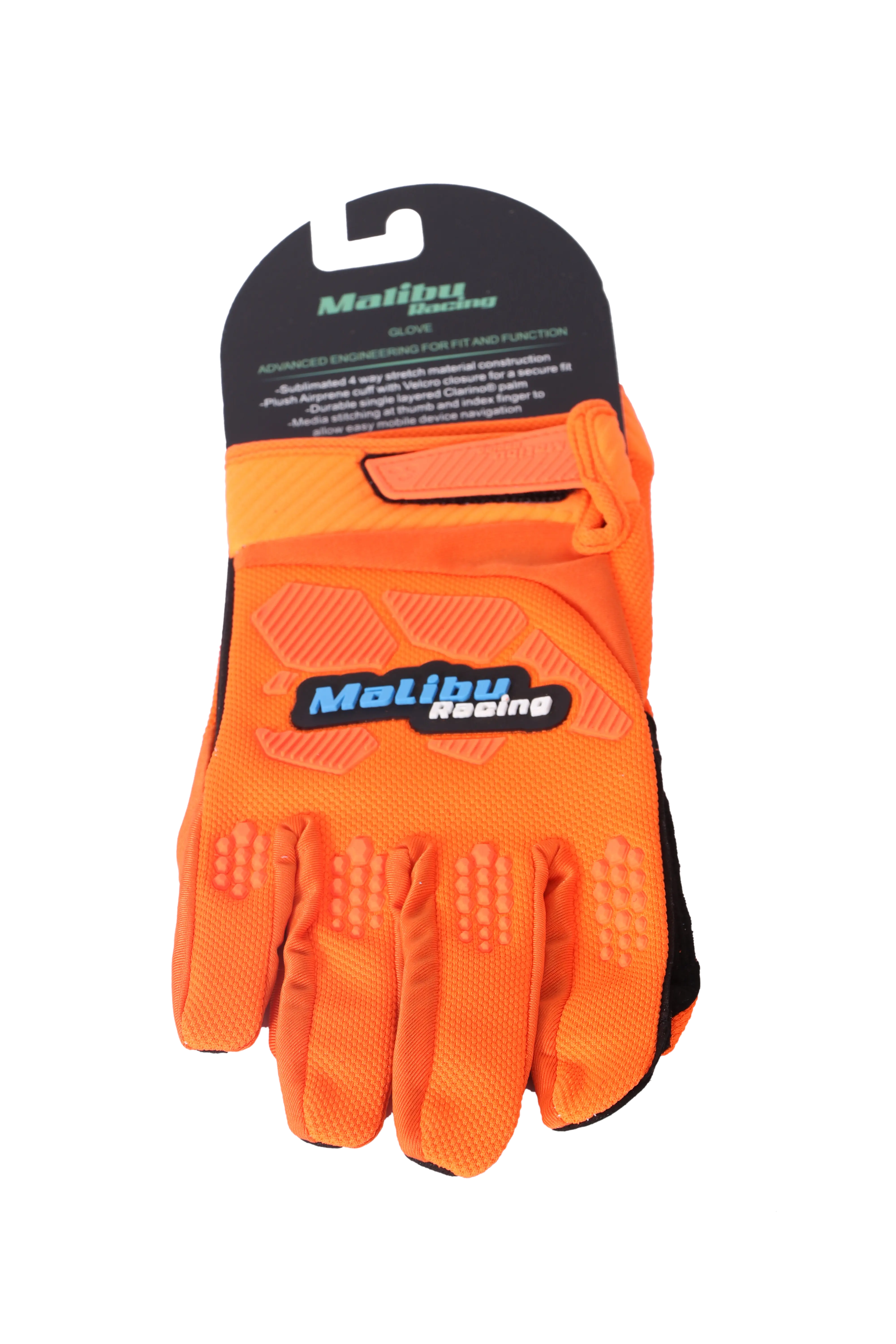 Malibu racing gloves - orange 2024 Varkomz