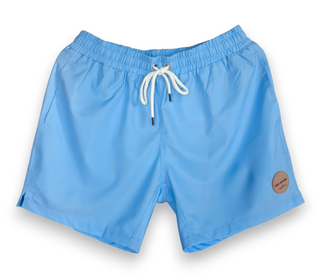 Blue Color Beach Shorts varkomz