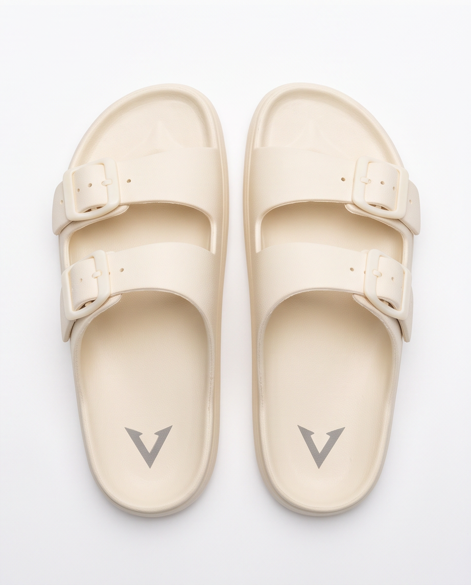 Varkomz Plan Cream Slippers Varkomz Qatar