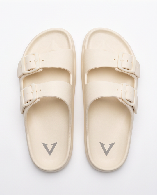 Varkomz Plan Cream Slippers Varkomz Qatar