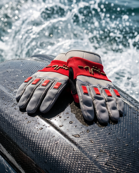 Malibu Gloves -ماليبو- Red and Olive Spring