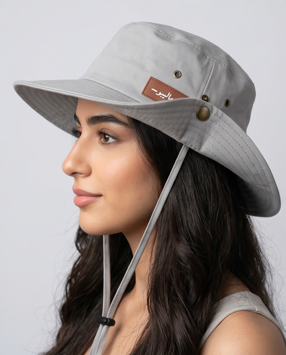 Malibu Grey Hat With Rope -ماليبو -