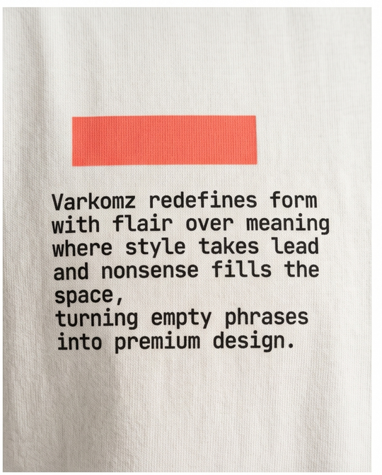 Varkomz Make Style Not Noise T-Shirt off-white