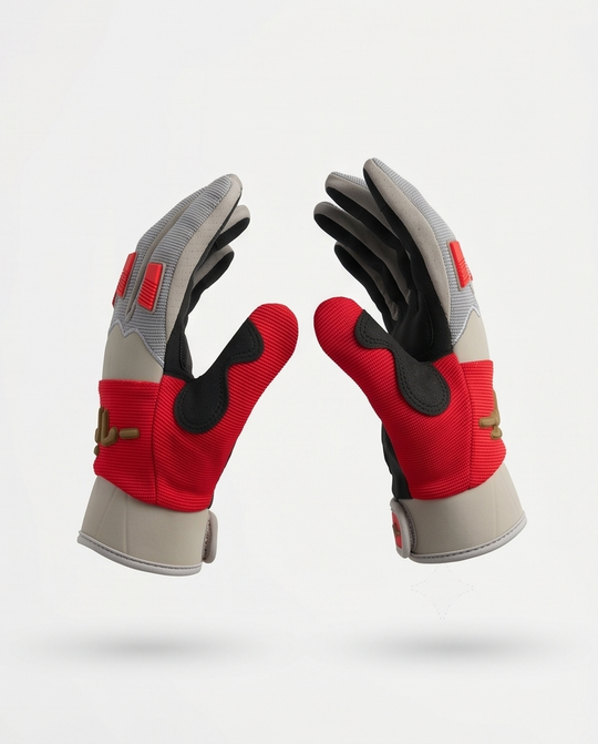 Malibu Gloves -ماليبو- Red and Olive Spring