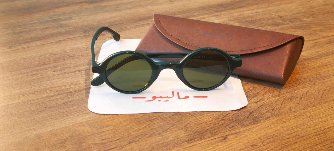 Malibu Retro Rolex Green Sunglasses