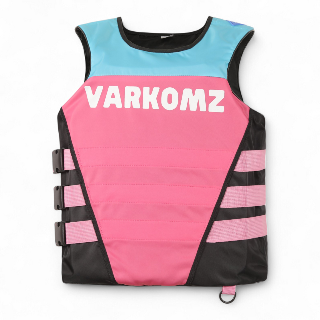 Varkomz Life Jacket Pink - Turquoise