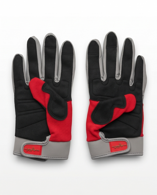Malibu Gloves -ماليبو- Red and Olive Spring