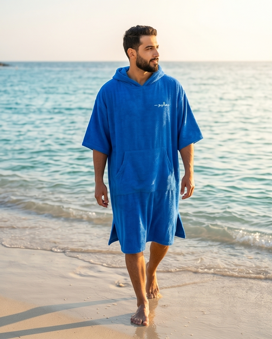 Indigo Blue Malibu Poncho Beach Towel