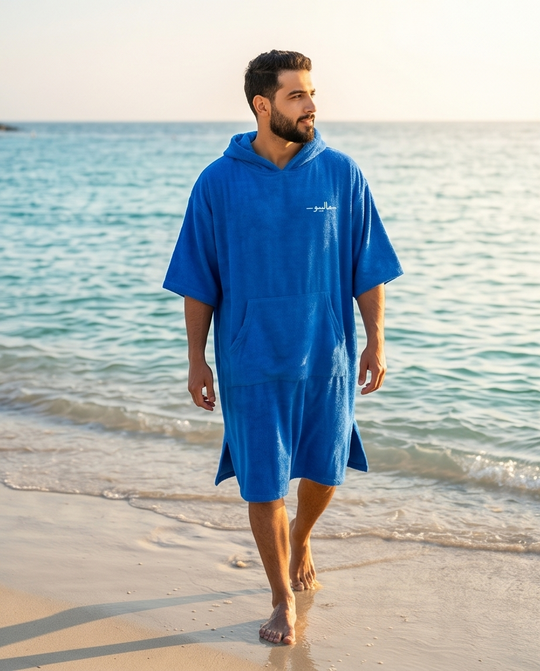 Indigo Blue Malibu Poncho Beach Towel