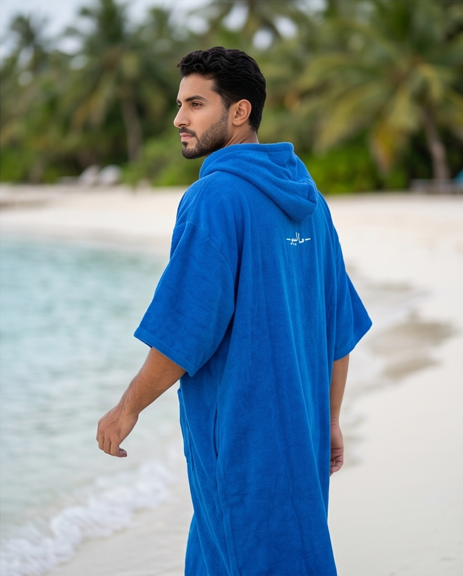 Indigo Blue Malibu Poncho Beach Towel