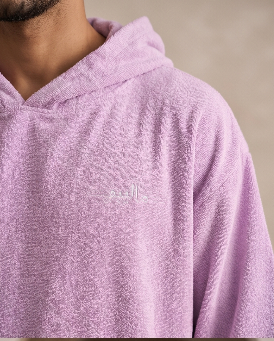 Rose Purple Malibu Poncho Beach Towel