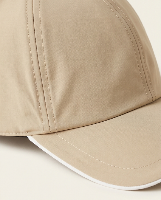 Beige baseball cap on a light beige background Malibu Cap Sand Beige in Qatar.