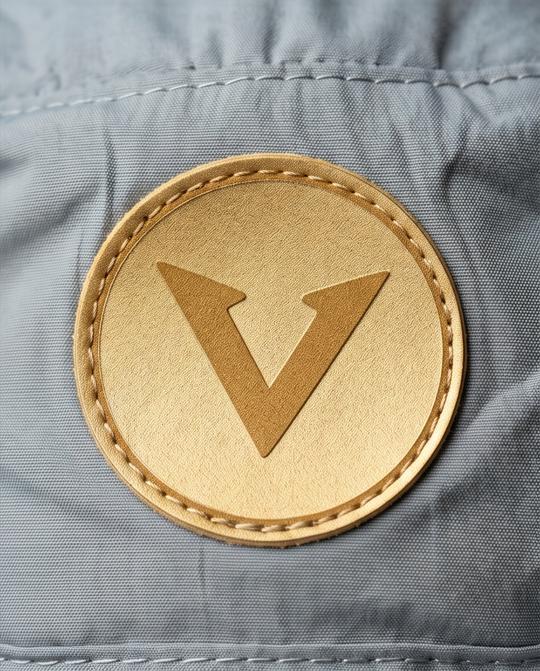 Varkomz Light Grey Bucket Hat With Rope Beige Logo
