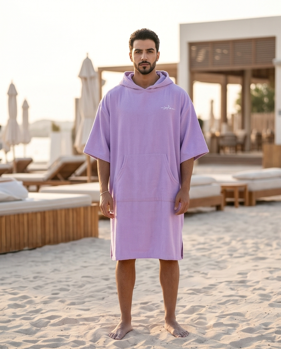 Indigo Purple Malibu Poncho Beach Towel