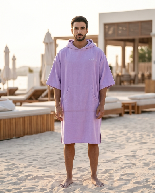 Indigo Purple Malibu Poncho Beach Towel