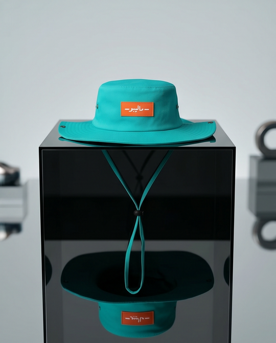 Malibu Turquoise Bucket Hat With Rope