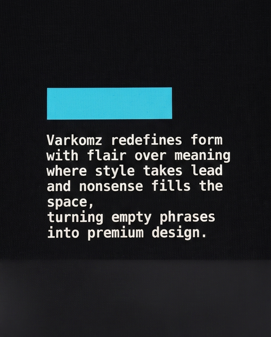 Varkomz Creative Worker Oversized T-Shirt - Black