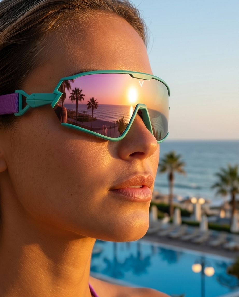 Varkomz Beach & Sand Turquoise Sunglasses