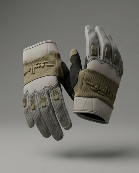 Malibu Gloves -ماليبو- Olive Green and Beige