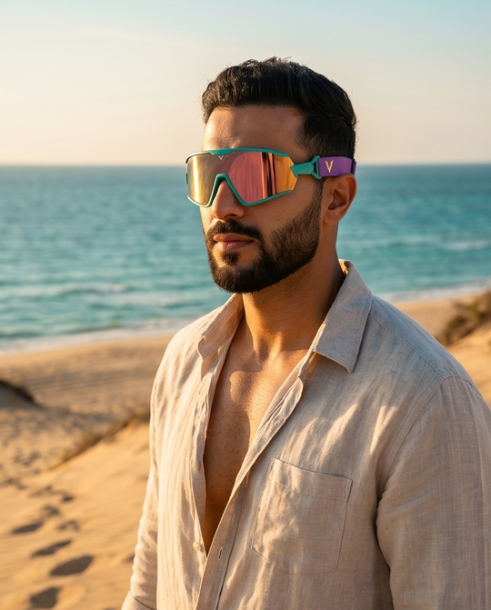 Varkomz Beach & Sand Turquoise Sunglasses