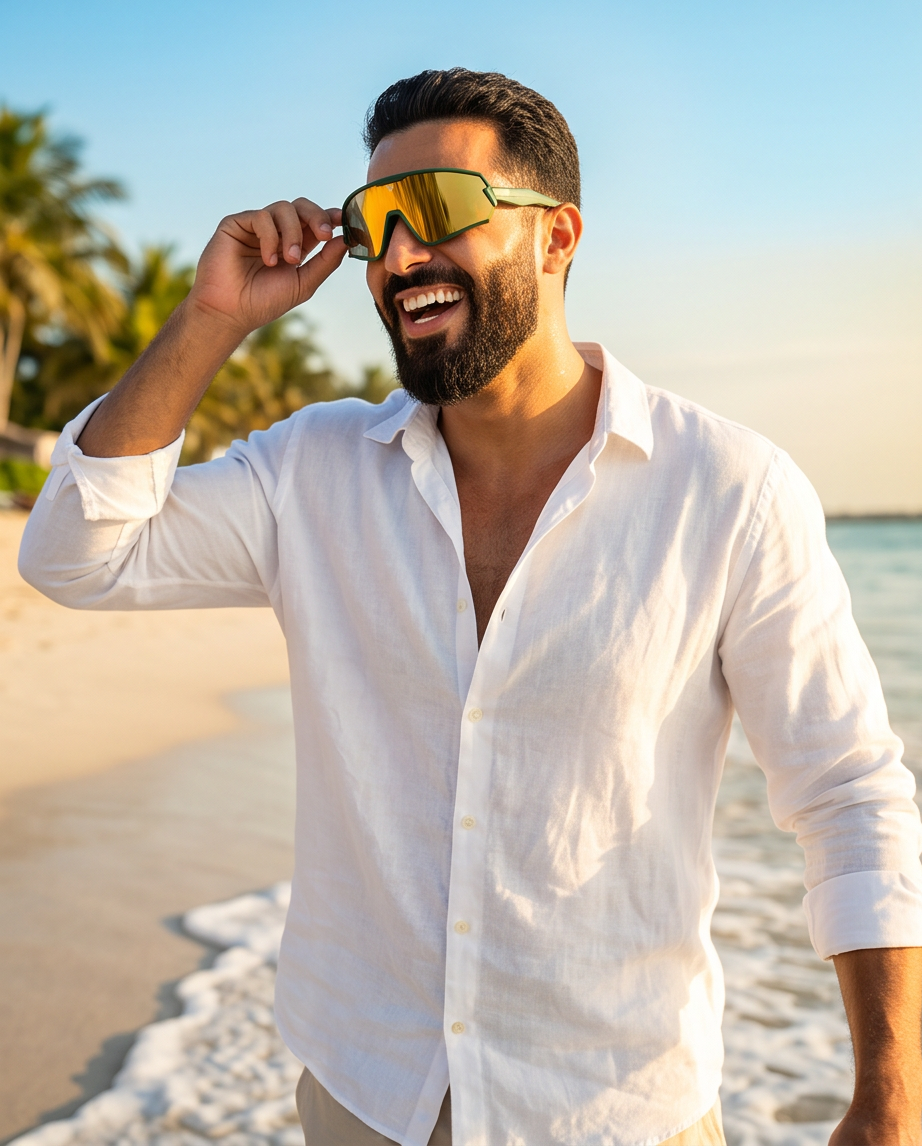 Varkomz Beach & Sand Patrol Rolex Green Sunglasses