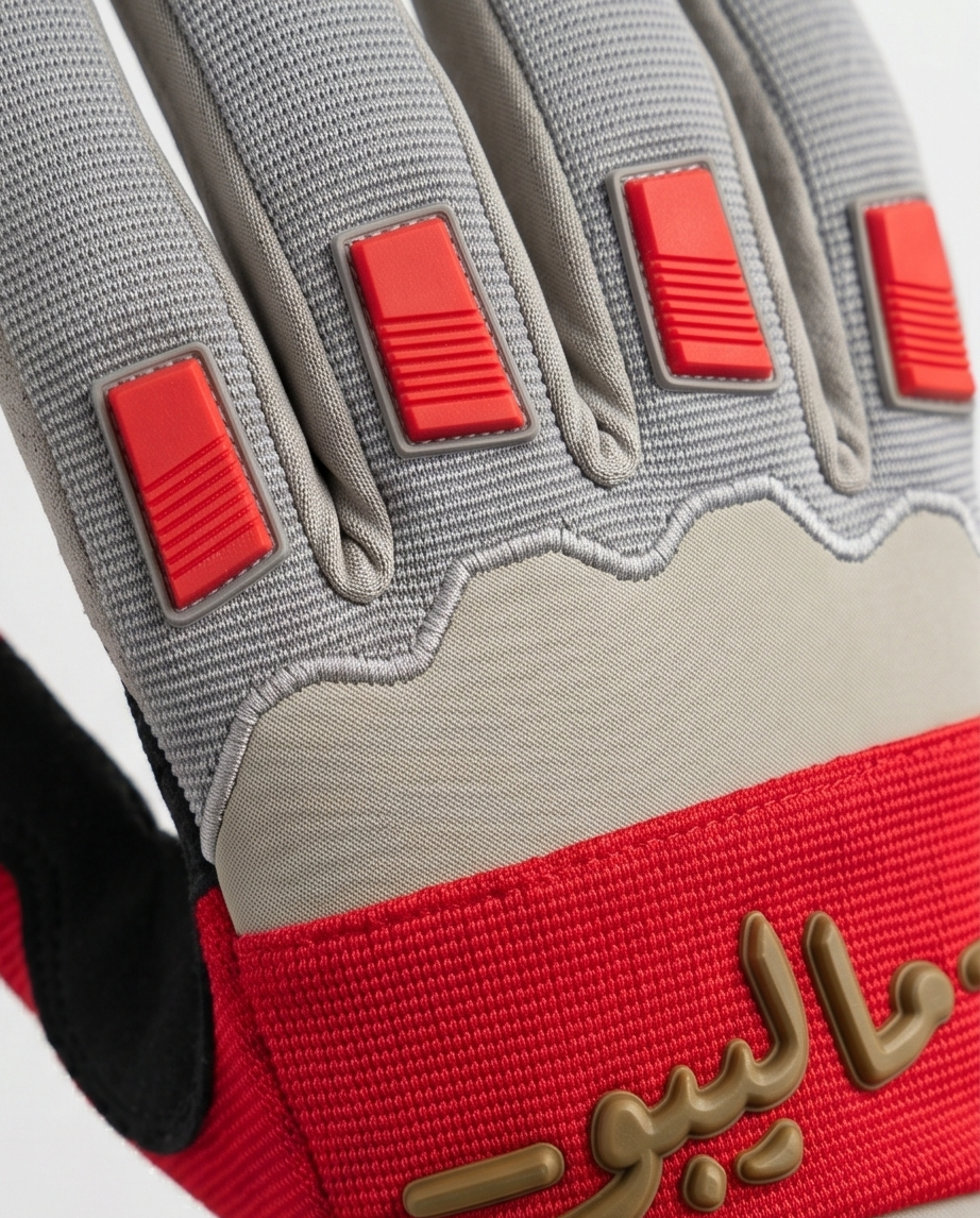 Malibu Gloves -ماليبو- Red and Olive Spring