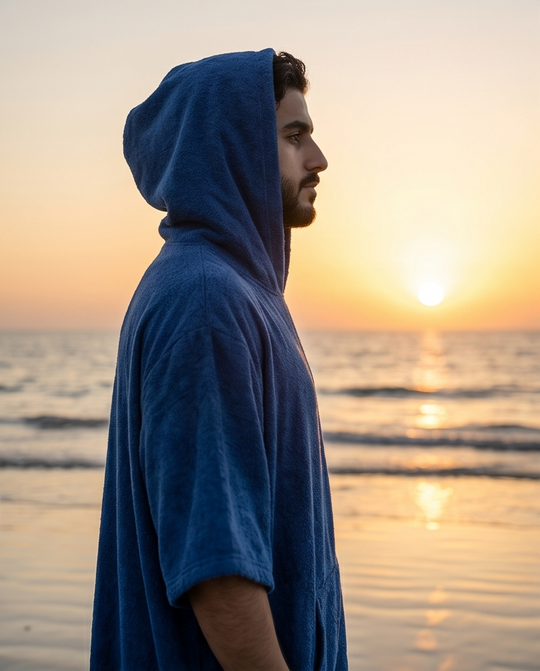 Ocean Blue Malibu Poncho Beach Towel