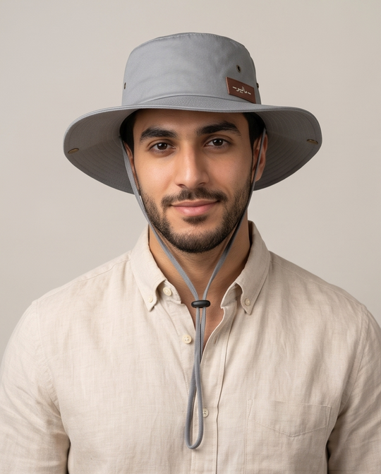 Malibu Grey Hat With Rope -ماليبو -
