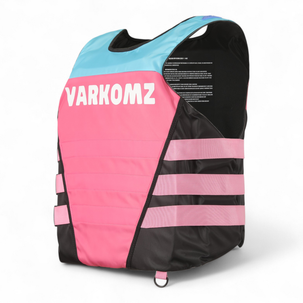 Varkomz Life Jacket Pink - Turquoise