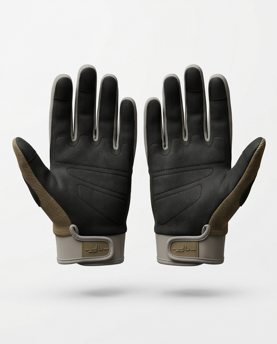 Malibu Gloves -ماليبو- Olive Green and Beige