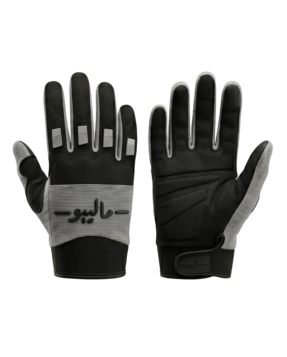 Malibu Gloves -ماليبو- Black and Grey