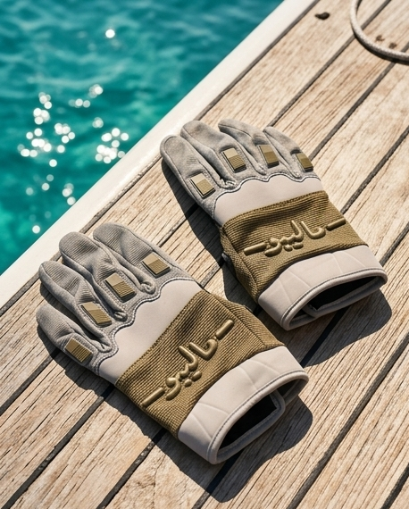 Malibu Gloves -ماليبو- Olive Green and Beige